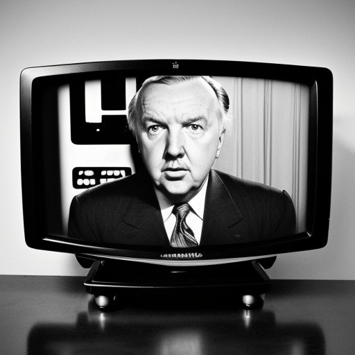 Walter Cronkite by Jay E Moores